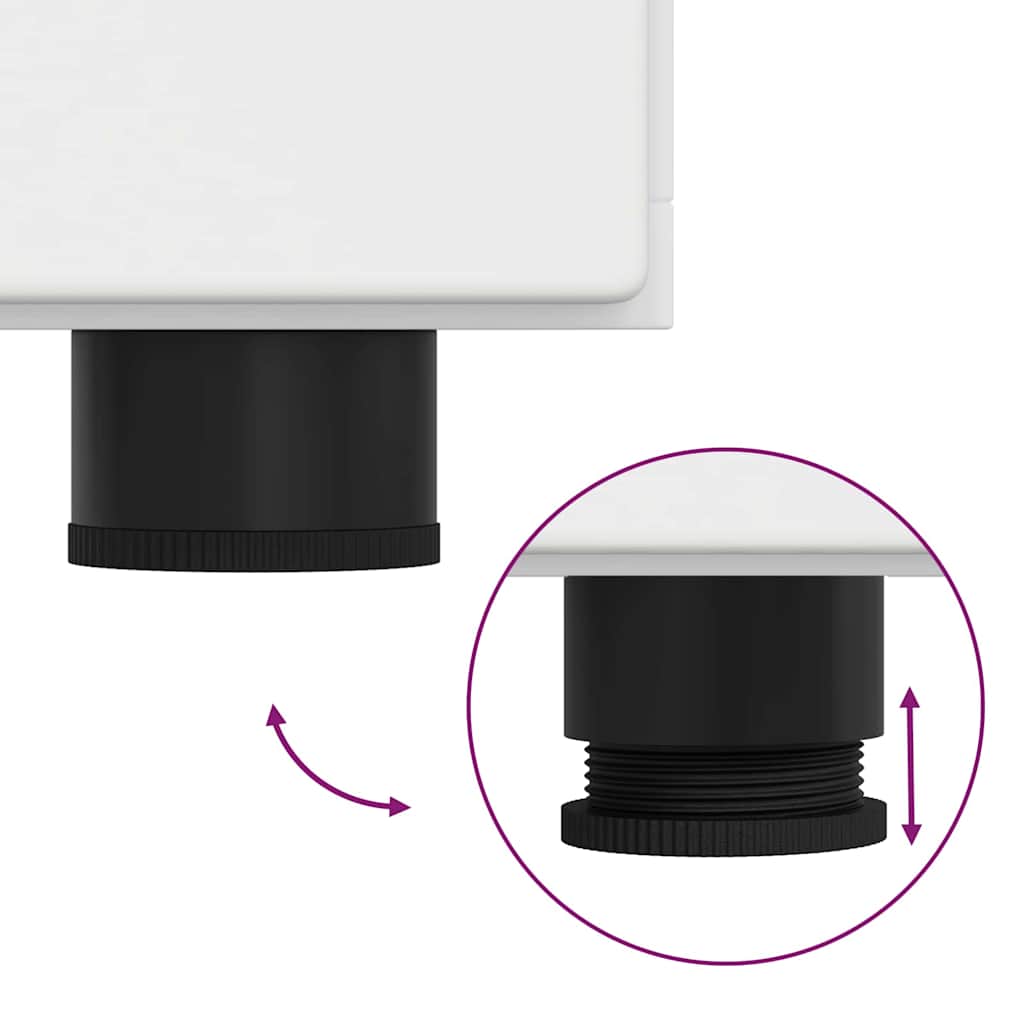 Sideboard with Shelf White 55.5 x 29 x 100 cm Engineered wood